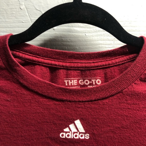 Adidas Mens Cleveland Cavaliers Team Go To Tee Dark Red Medium - Picture 5 of 5